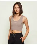 Топ Фламиния Cropped fit Guess Active, бежевый - фото