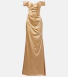 Атласное платье-корсет Nova Cora Vivienne Westwood, песочный - фото