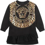 VERSACE Платье Black Kids' - фото