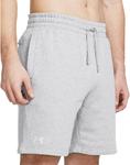 Мужские флисовые шорты Under Armour Rival, (011) Mod Gray Light Heather/White - фото 4