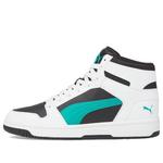 Кроссовки rebound layup mid-top black/white/green Puma, черный - фото