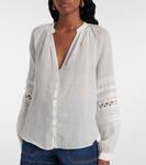 Полупрозрачный топ Ailani Veronica Beard, белый - фото 6