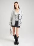 Вязаный кардиган WEEKDAY Pearl, Light grey - фото 5