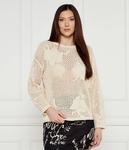 Свитер брума Loose fit Desigual, экрю - фото