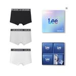 Подарочный набор мужского белья Lee, комплект из 3 боксеров (серый+белый+черный) - фото 5