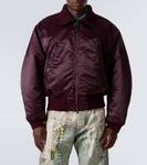 Бомбер с логотипом Acne Studios, Burgundy - фото 3