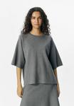 Футболка Object Basic T-shirt, Medium Grey Melange/Dark Grey - фото