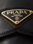Лоферы с логотипом Prada, черный - фото 4