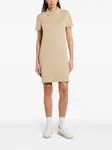 Платье с воротником поло и вышитым логотипом Lacoste, нейтральный - фото 2
