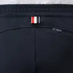 Шорты в полоску zip THOM BROWNE, синий - фото 6