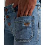 Джинсы Superdry Vintage Low Rise Slim Flare, синий - фото 4