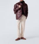 Кожаные кроссовки Brunello Cucinelli, Vino - фото 2