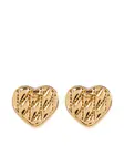 Серьги в форме сердца Coach, золотистый - фото