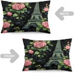 MaSiledy Чехол на подушку с Эйфелевой башней Paris Rose Pattern-6 - фото 4