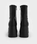 Ботильоны на платформе Charles & Keith, цвет Black - фото 6