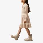 Платье Reiss Colette вязаное в рубчик для девочек 4-14 лет, розовый - фото 2