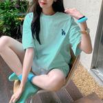 Футболка унисекс голубая MLB - фото 4