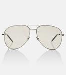 Классические авиаторские очки Saint Laurent - фото