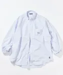 Рубашка Oxford BD с крупным силуэтом Nautica, цвет Border/Stripes - фото