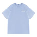 Футболка унисекс HUANQIU, черная (белый логотип HUANQIU на груди) - фото 8