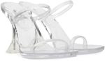 Сандалии на каблуке Brito Slipper Amina Muaddi, Transparent - фото 4