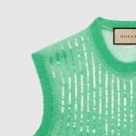 Трикотаж женский зеленый Gucci - фото 2