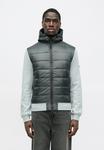Толстовка J.LINDEBERG SETH HYBRID ZIP HOOD, Medium Grey Melange/Grey - фото