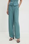 Брюки из смешанного льна BA&SH, бирюзовый - фото