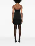 Платье мини с бантом Saint Laurent, черный - фото 4