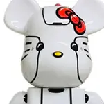 BE@RBRICK Bearbrick Robot Hello Kitty White - фото 5