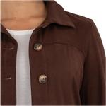 Куртка KUT from the Kloth Matilda - Crop Trucker Jacket w/ Patch Pockets, цвет Chocolate - фото 4