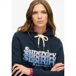 Худи Superdry Stacked, синий - фото 3