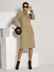 MADELEINE Вязаное платье в цвете Olive - фото 4