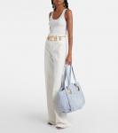 Сумка-шоппер с логотипом Plage Chloé, Pebble Blue - фото 5