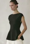 Футболка с принтом Massimo Dutti, Black - фото