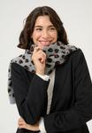 Шарф Kaffe Scarf, Grey Mel. Animal Knit Pattern/Mottled Grey - фото 2
