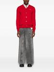 Comme Des Garçons Play шерстяной кардиган с логотипом, красный - фото 2