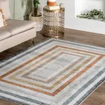 Ковер Aliénor Striped Area Rug nuLOOM, 239x305 см, синий - фото 9