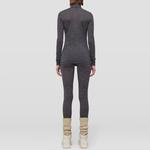 Джинсандр, Леггинсы с эффектом меланжа, Темно-серый - фото 4