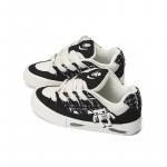 Женские скейтерские кеды Low Top MINISO, Классические черно-белые - фото 9