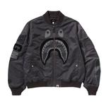 Куртка BAPE Tonal Shark MA-1, Charcoal - фото