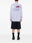 Comme Des Garçons Shirt рубашка с нашивками, синий - фото 2