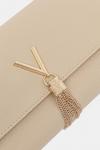 Кожаный клатч Valentino Bags, бежевый - фото 4