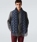 GG кашемировый шарф Gucci, Navy/Sky Blue - фото 2