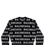 Свитер женский Balenciaga Logo Intarsia, черный - фото 5