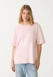 Футболка Stradivarius Basic T-shirt, Light Pink - фото 3