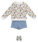 Джинсовые шорты Peanuts Marc Jacobs Kids, Bleach - фото 2