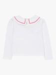 Детская блузка с воротником питер пэн Angel & Rocket, White - фото 3