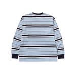 Футболка Ape head в полоску A BATHING APE, черный - фото 4