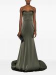 Alex Perry длинное платье без рукавов, зеленый - фото 2